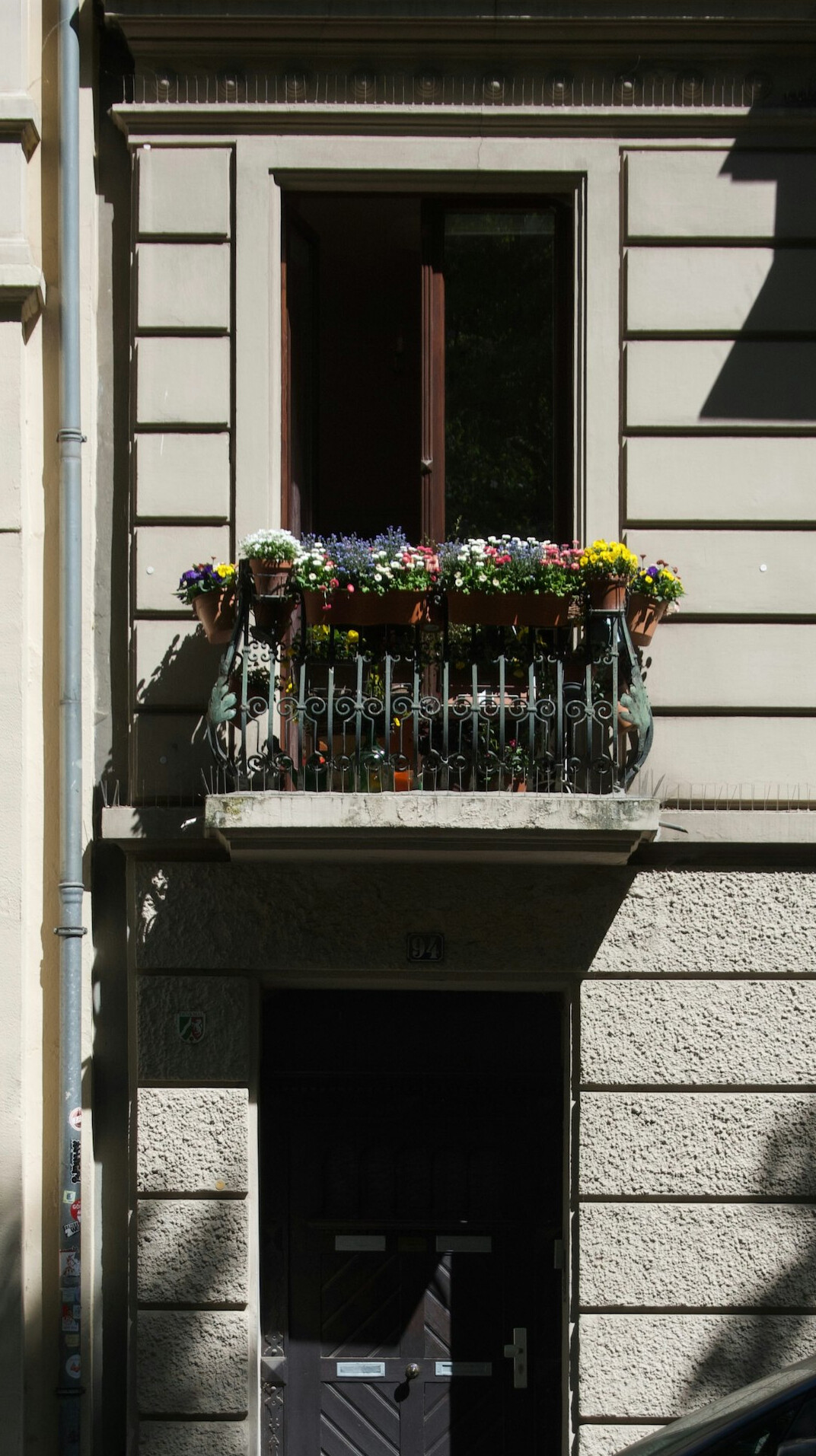 urban balcony garden with plants